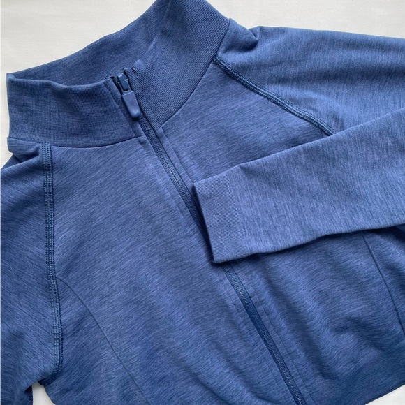 Alphalete Cropped Amplify Jacket Small Blue - Picture 1 of 9
